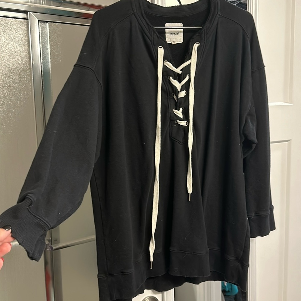 Aerie lace up shirt